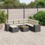 8-piece garden sofa set and black synthetic rattan cushions by , Garden sets - Ref: Foro24-3265186, Price: 522,97 €, Discount: %