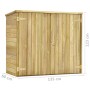 Caseta herramientas jardín madera pino impregnada 135x60x123 cm de vidaXL, Cobertizos - Ref: Foro24-46359, Precio: 292,25 €, ...