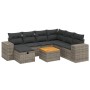 8-teiliges Gartensofa-Set und graue synthetische Rattankissen von , Gartensets - Ref: Foro24-3265190, Preis: 534,05 €, Rabatt: %