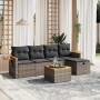 6-piece garden furniture set and gray synthetic rattan cushions by , Garden sets - Ref: Foro24-3265512, Price: 380,62 €, Disc...