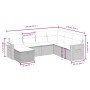 Gartensofa-Set mit beigem Kissenmix, 7-teilig aus PE-Rattan von , Gartensets - Ref: Foro24-3265546, Preis: 504,91 €, Rabatt: %