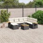 8-piece garden sofa set and black synthetic rattan cushions by , Garden sets - Ref: Foro24-3265550, Price: 516,21 €, Discount: %