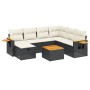 8-teiliges Gartensofa-Set und schwarze synthetische Rattankissen von , Gartensets - Ref: Foro24-3265550, Preis: 505,99 €, Rab...