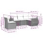 Gartensofa-Set mit Kissen, 5-teilig, beiges synthetisches Rattan von , Gartensets - Ref: Foro24-3221368, Preis: 383,44 €, Rab...