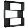 Estantería/divisor madera contrachapada negro 80x24x96 cm de vidaXL, Librerías y estanterías - Ref: Foro24-800082, Precio: 52...