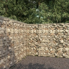 Gabion wall with galvanized steel cover 300x50x200 cm by vidaXL, fence panels - Ref: Foro24-145090, Price: 308,59 €, Discount: %