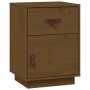 Mesitas de noche 2 uds madera de pino marrón miel 40x34x55 cm de vidaXL, Mesitas de noche - Ref: Foro24-818312, Precio: 79,19...