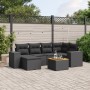 7-teiliges Garten-Essset und schwarze Kissen aus synthetischem Rattan von , Gartensets - Ref: Foro24-3225544, Preis: 451,87 €...