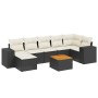 8-piece garden sofa set and black synthetic rattan cushions by , Garden sets - Ref: Foro24-3225552, Price: 518,99 €, Discount: %