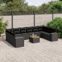 11-teiliges Gartensofa-Set und schwarze synthetische Rattankissen von , Gartensets - Ref: Foro24-3225614, Preis: 739,23 €, Ra...