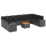 11-teiliges Gartensofa-Set und schwarze synthetische Rattankissen von , Gartensets - Ref: Foro24-3225614, Preis: 739,23 €, Ra...