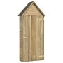 Caseta herramientas jardín con puerta madera pino 69,5x32x178cm de vidaXL, Cobertizos - Ref: Foro24-46358, Precio: 180,37 €, ...