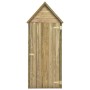 Caseta herramientas jardín con puerta madera pino 69,5x32x178cm de vidaXL, Cobertizos - Ref: Foro24-46358, Precio: 180,37 €, ...