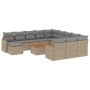 Garden sofa set with beige cushions mix 13 pieces PE rattan by , Garden sets - Ref: Foro24-3226591, Price: 897,72 €, Discount: %