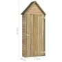 Caseta herramientas jardín con puerta madera pino 69,5x32x178cm de vidaXL, Cobertizos - Ref: Foro24-46358, Precio: 180,37 €, ...