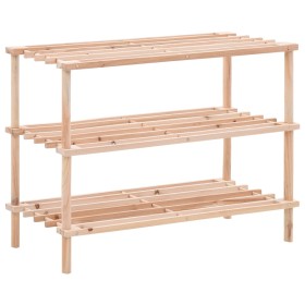 3-story shoe rack in solid fir wood by vidaXL, Shoe racks and shoe organizers - Ref: Foro24-285200, Price: 25,99 €, Discount: %