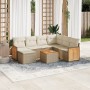 Garden sofa set with beige cushions 8 pcs PE rattan by , Garden sets - Ref: Foro24-3227892, Price: 583,33 €, Discount: %