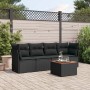 5-piece garden furniture set and black synthetic rattan cushions by , Garden sets - Ref: Foro24-3255803, Price: 315,94 €, Dis...