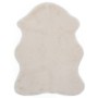 Cream synthetic rabbit hair rug 65x95 cm by vidaXL, Rugs - Ref: Foro24-285110, Price: 28,01 €, Discount: %