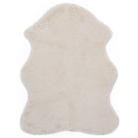 Cream synthetic rabbit hair rug 65x95 cm by vidaXL, Rugs - Ref: Foro24-285110, Price: 28,99 €, Discount: %