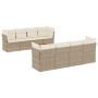 9-teiliges Gartensofa-Set mit beigen synthetischen Rattankissen von , Gartensets - Ref: Foro24-3255855, Preis: 717,37 €, Raba...