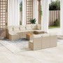 11-teiliges Gartensofa-Set mit beigen synthetischen Rattankissen von , Gartensets - Ref: Foro24-3256198, Preis: 710,56 €, Rab...