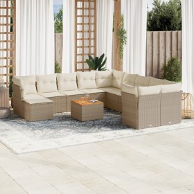 12-teiliges Gartensofa-Set und braune synthetische Rattankissen von , Gartensets - Ref: Foro24-3256310, Preis: 823,99 €, Raba...