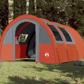 Campingzelt mit Tunnel 4 Personen wasserdicht grau orange von , Zelte - Ref: Foro24-94402, Preis: 248,99 €, Rabatt: %