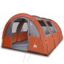 Campingzelt mit Tunnel 4 Personen wasserdicht grau orange von , Zelte - Ref: Foro24-94402, Preis: 227,43 €, Rabatt: %