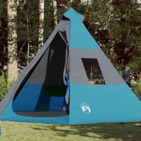 Blue waterproof 7-person tipi tent by , tents - Ref: Foro24-94428, Price: 109,99 €, Discount: %