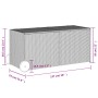 Garden storage box with wheels black synthetic rattan 283L by , Outdoor storage boxes - Ref: Foro24-365316, Price: 118,92 €, ...