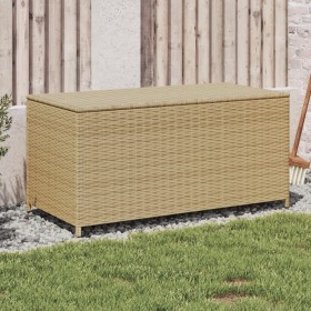 Garden storage box synthetic rattan beige mix 190L by , Outdoor storage boxes - Ref: Foro24-365323, Price: 113,99 €, Discount: %