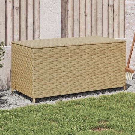 Garden storage box synthetic rattan beige mix 190L by , Outdoor storage boxes - Ref: Foro24-365323, Price: 113,49 €, Discount: %