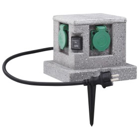 Garden socket with plastic sunset sensor by vidaXL, wall sockets - Ref: Foro24-46355, Price: 43,99 €, Discount: %