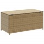 Garden storage box synthetic rattan beige mix 190L by , Outdoor storage boxes - Ref: Foro24-365323, Price: 113,49 €, Discount: %