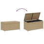 Garden storage box synthetic rattan beige mix 190L by , Outdoor storage boxes - Ref: Foro24-365323, Price: 113,49 €, Discount: %