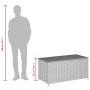 Garden storage box synthetic rattan beige mix 190L by , Outdoor storage boxes - Ref: Foro24-365323, Price: 113,49 €, Discount: %