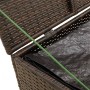 Brown synthetic rattan garden storage box 291L by , Outdoor storage boxes - Ref: Foro24-365337, Price: 131,36 €, Discount: %