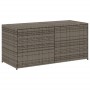 Gray synthetic rattan garden storage box 283L by , Outdoor storage boxes - Ref: Foro24-365314, Price: 122,57 €, Discount: %