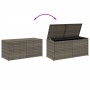 Gray synthetic rattan garden storage box 283L by , Outdoor storage boxes - Ref: Foro24-365314, Price: 122,57 €, Discount: %