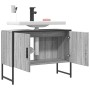 Sonoma gray engineered wood bathroom sink cabinet 80x33x60 cm by , Dressing tables - Ref: Foro24-842464, Price: 64,98 €, Disc...