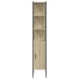 Sonoma oak engineered wood bathroom cabinet 33x33x185.5 cm by , Dressing tables - Ref: Foro24-842472, Price: 104,00 €, Discou...