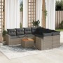 9-teiliges Gartenmöbel-Set und graue synthetische Rattankissen von , Gartensets - Ref: Foro24-3224051, Preis: 592,89 €, Rabat...