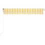 Automatic awning LED wind sensor yellow white 400x350cm by , Awnings - Ref: Foro24-3068993, Price: 700,15 €, Discount: %