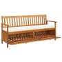 Storage bench with solid acacia wood cushion 170 cm by vidaXL, garden benches - Ref: Foro24-45912, Price: 291,79 €, Discount: %