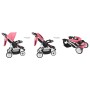 Rosa und schwarzer 3-Rad-Kinderwagen/Kinderwagen von vidaXL, Kinderwagen - Ref: Foro24-10181, Preis: 167,99 €, Rabatt: %