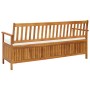 Storage bench with solid acacia wood cushion 170 cm by vidaXL, garden benches - Ref: Foro24-45912, Price: 291,79 €, Discount: %