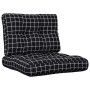 Kissen für Palettensofa 2 Stück schwarz karierter Stoff von , Kissen für Stühle und Sofas - Ref: Foro24-360683, Preis: 48,48 ...