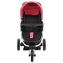 Rosa und schwarzer 3-Rad-Kinderwagen/Kinderwagen von vidaXL, Kinderwagen - Ref: Foro24-10181, Preis: 167,99 €, Rabatt: %