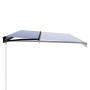 Retractable manual awning in blue and white, 600x300 cm. by , Awnings - Ref: Foro24-3055199, Price: 516,20 €, Discount: %